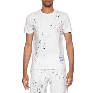 elevenparis Bless This Mess Cotton Graphic Tee White Splatter Size M 0095